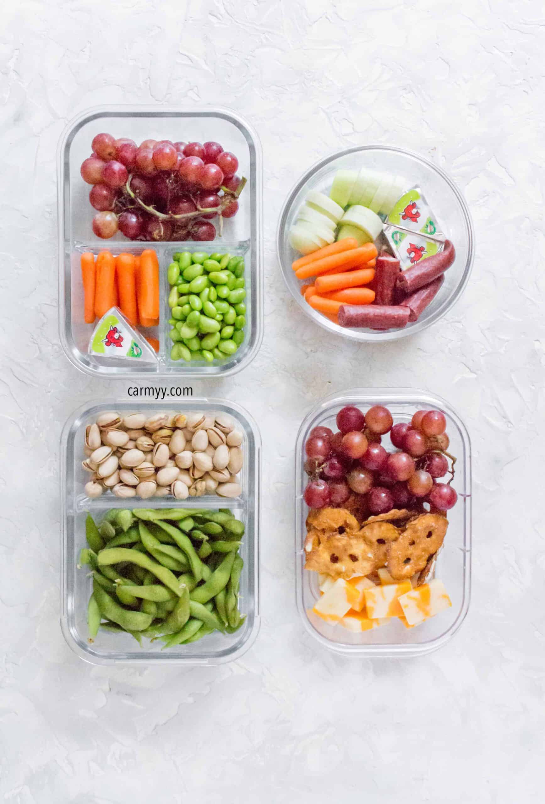 Healthy Make Ahead Snack Boxes - Carmy - Easy Healthy-ish Recipes