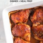 This easy baked Firecracker Chicken recipe is going to knock your socks off! This Firecracker Baked Chicken Thighs is spicy, full of flavour, and works great for dinner or as a meal prep!