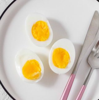 These easy peel no boil Air Fryer Hard Boiled Eggs are going to make your weekly meal prep so much easier!