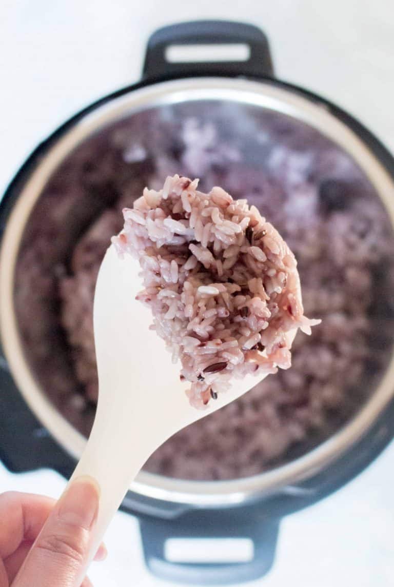 Korean Purple Rice (heukmi bap) Instant Pot + Stove Top Method