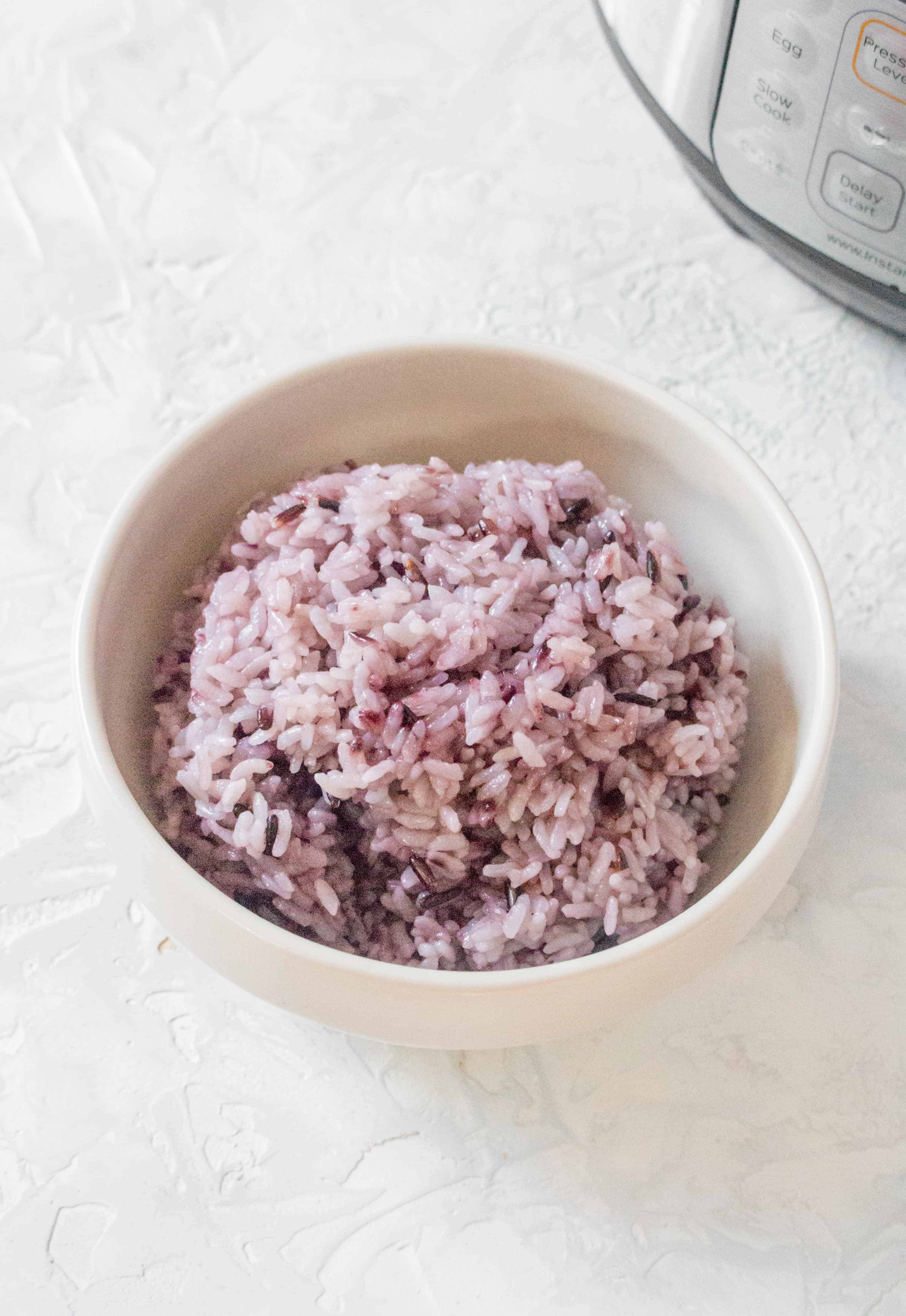 Curious as to how to make Korean Purple Rice at home? This post will show you how I make mine in my Instant Pot and stove top!