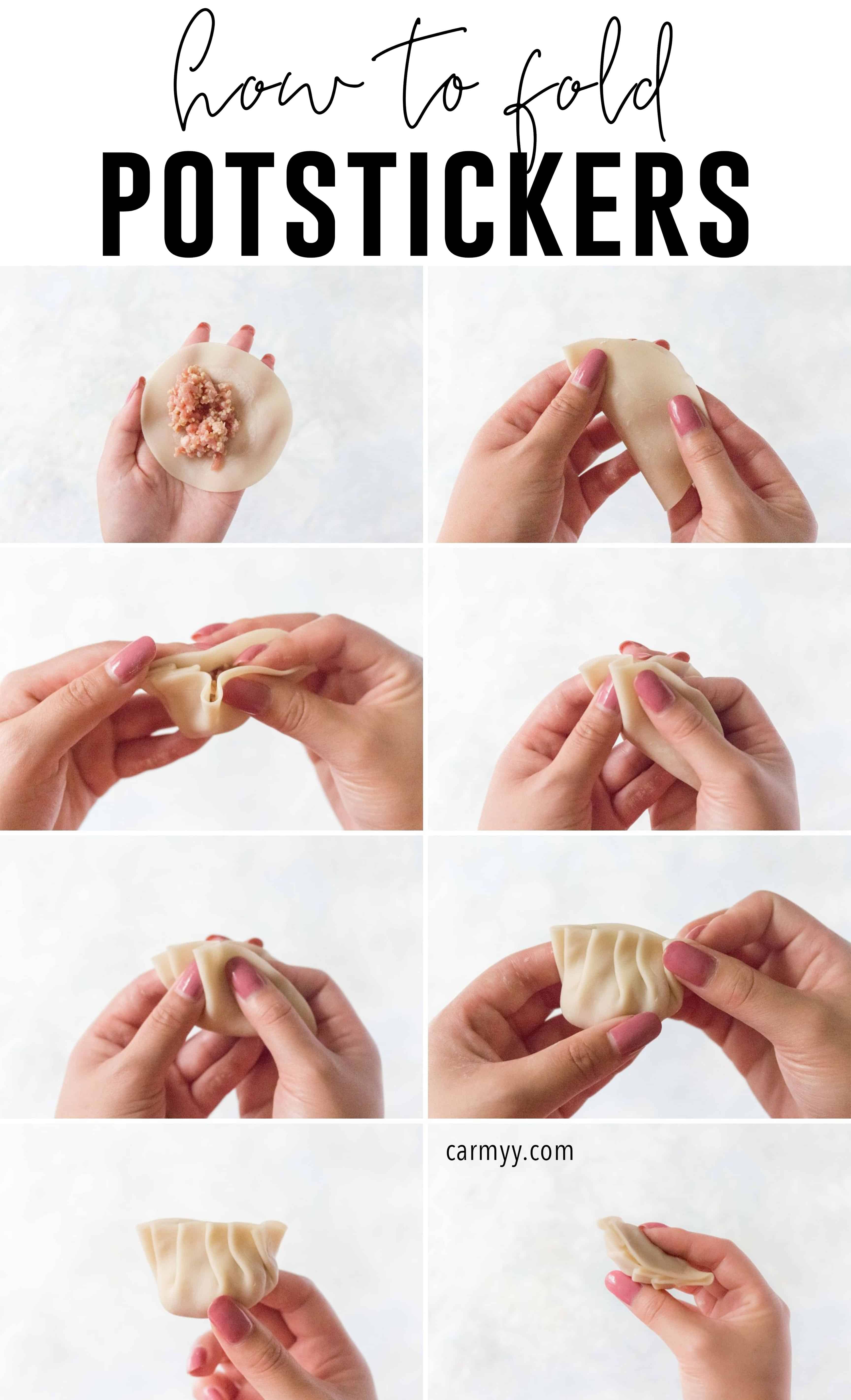 how to fold potstickers step by step photos