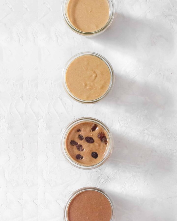 Have you ever made Homemade Peanut Butter? Homemade Peanut Butter is so easy to make at home and is much cheaper and tastier than store bought! Here's how to make your own and 3 easy variations!