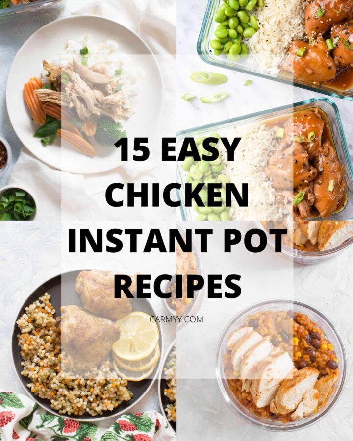 Got a new Instant Pot? Tired of the same Instant Pot chicken recipes? Need some inspiration for dinner tonight? Here are 15 easy and popular Instant Pot Chicken recipes to try!