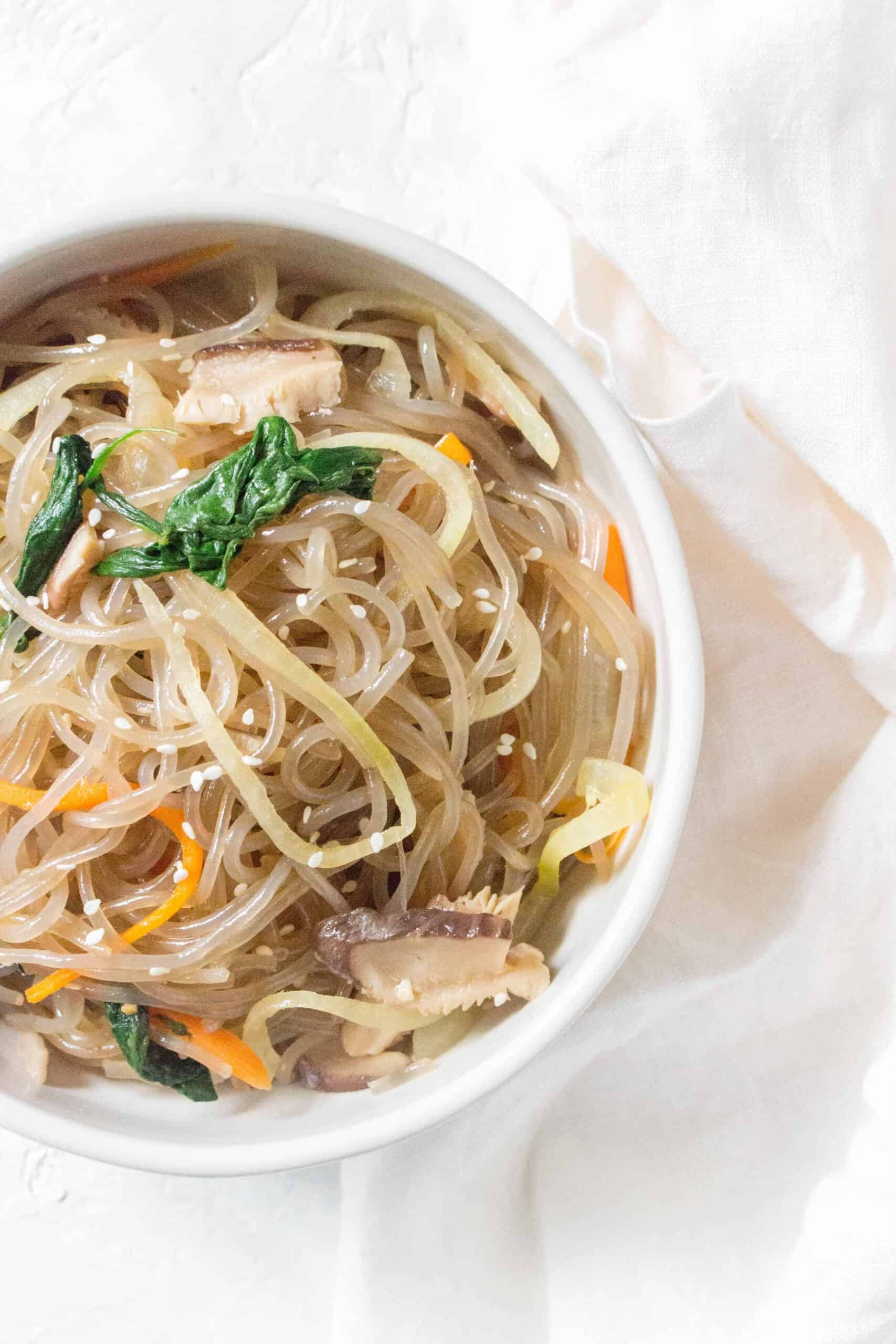 Korean Glass Noodles (Japchae) - Carmy - Easy Healthy-ish Recipes