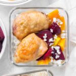 Filling, healthy, and delicious, this Couscous, Beets, and Chicken Meal Prep