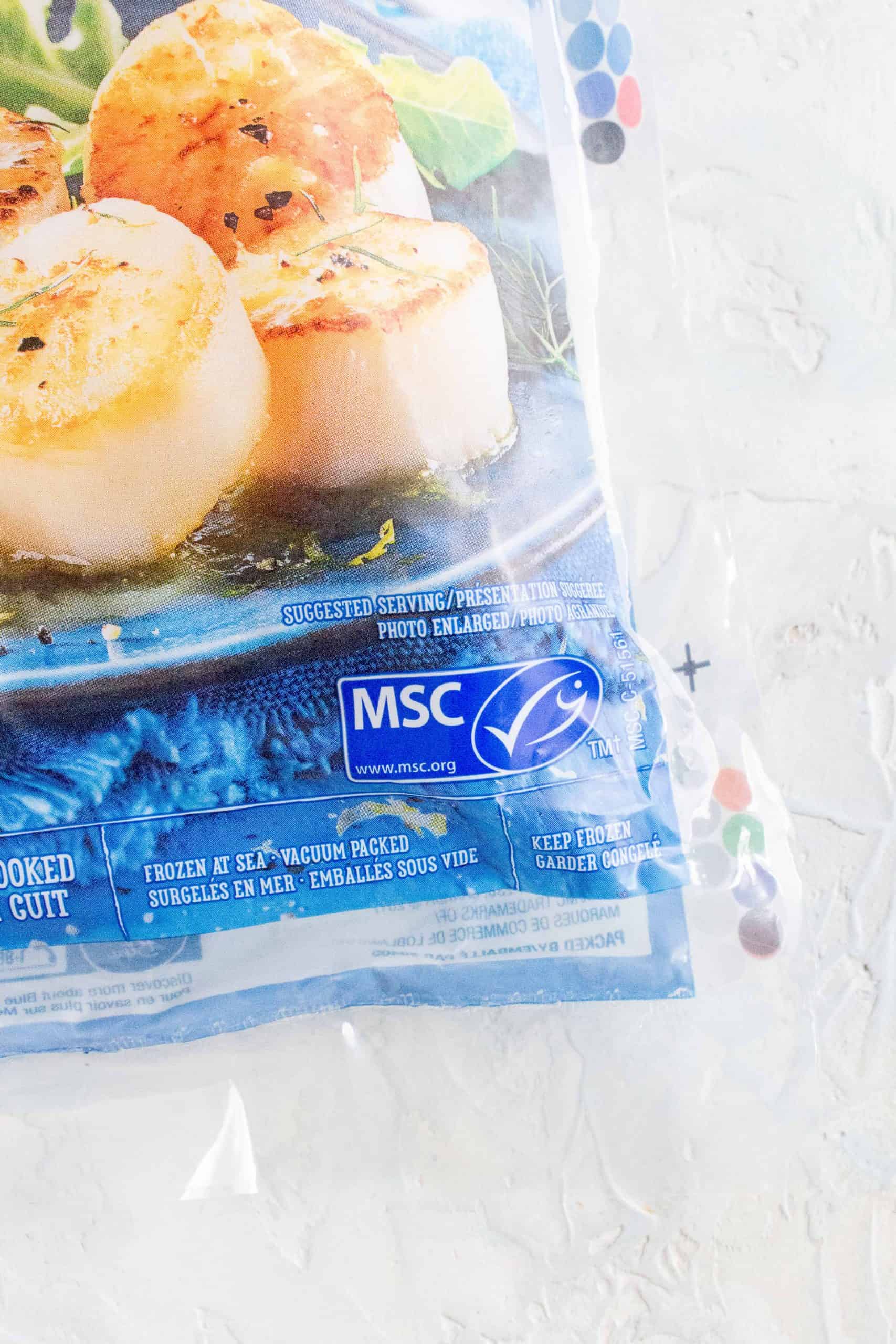 msc blue fish label