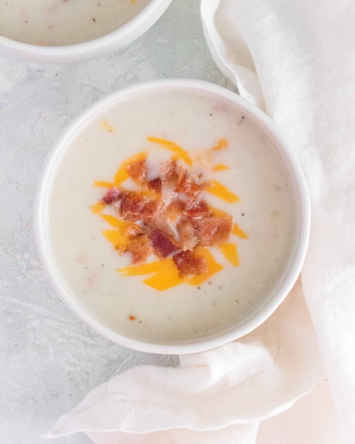 The perfect bowl of soup to warm up to, this easy Instant Pot Potato Soup hits the spot!