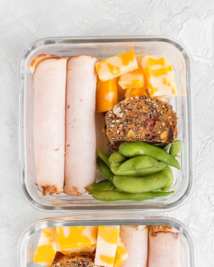 Looking for an easy snack meal prep, this Turkey Snack Box is for you!
