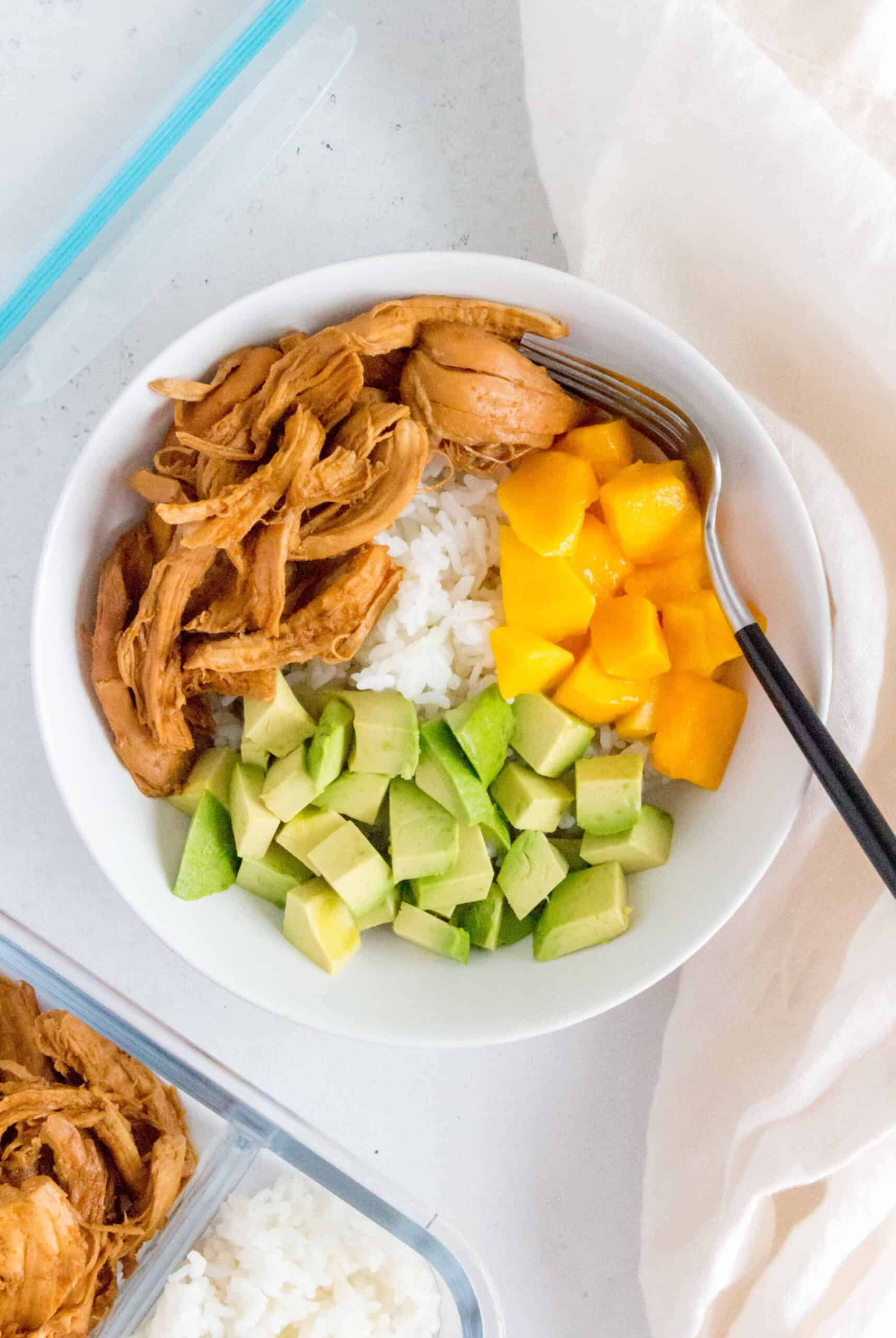 Serve this tangy Instant Pot Shredded Hawaiian Chicken over a bed of fluffy rice and you've got the perfect last minute dinner idea! 