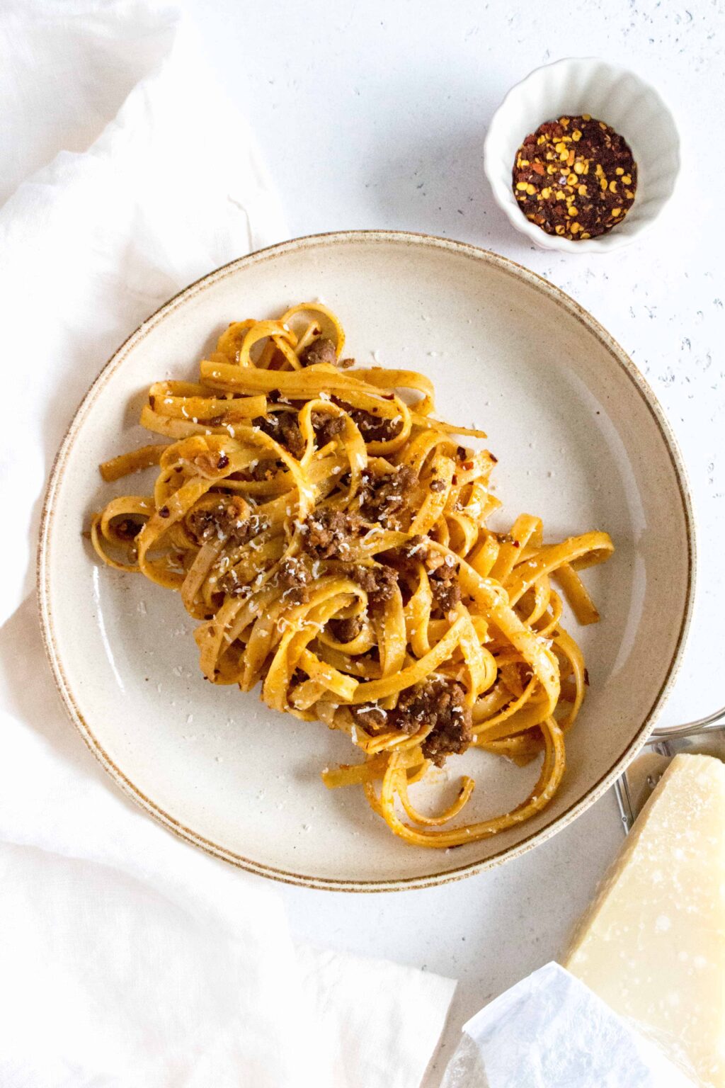 Spicy Soy Garlic Butter Noodles with Beef