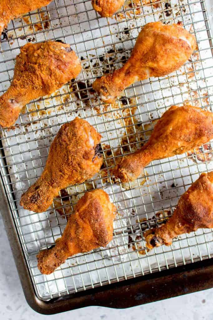 Oven Baked Crispy Chicken Drumsticks