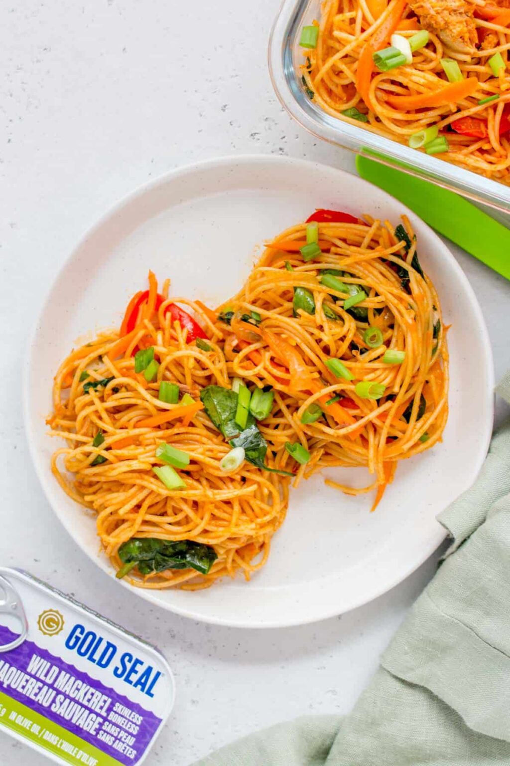 Gochujang Noodles with Mackerel Meal Prep + Quick Dinner