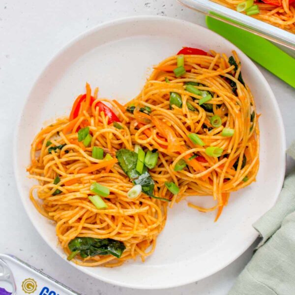 Gochujang Noodles with Mackerel Meal Prep + Quick Dinner