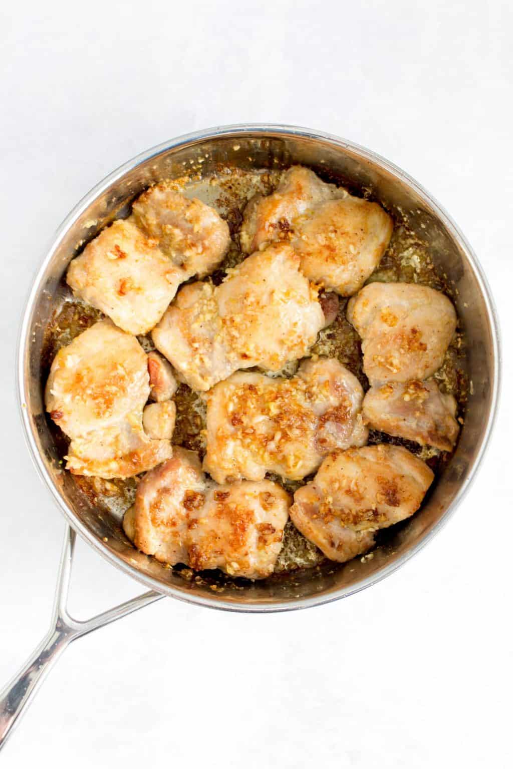 Garlic Butter Chicken Thighs Meal Prep Rice Bowl or Salad