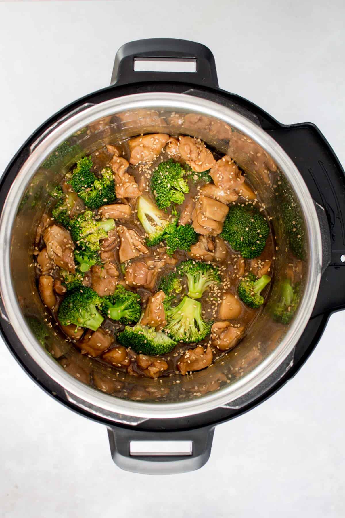 Instant Pot chicken and broccoli.