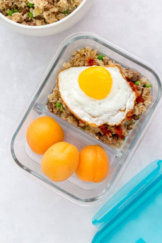 Beef Fried Rice with Fried Egg | Meal Prep or Quick Family Dinner