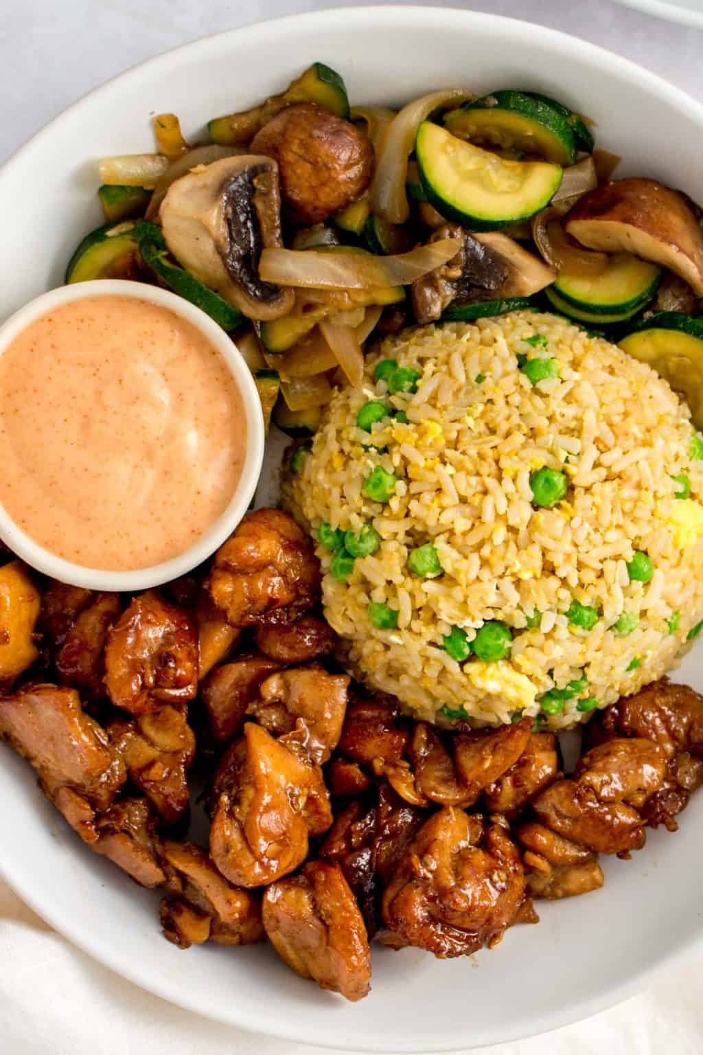 Hibachi Chicken with Fried Rice | Super Easy, Meal Prep Friendly!