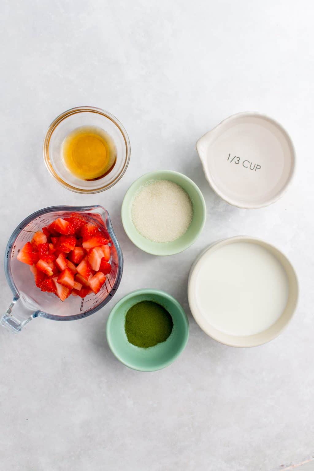 Strawberry Matcha Latte Super Easy Layered Latte