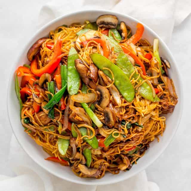 Soy Sauce Pan Fried Noodles with Vegetables Easy Chow Mein