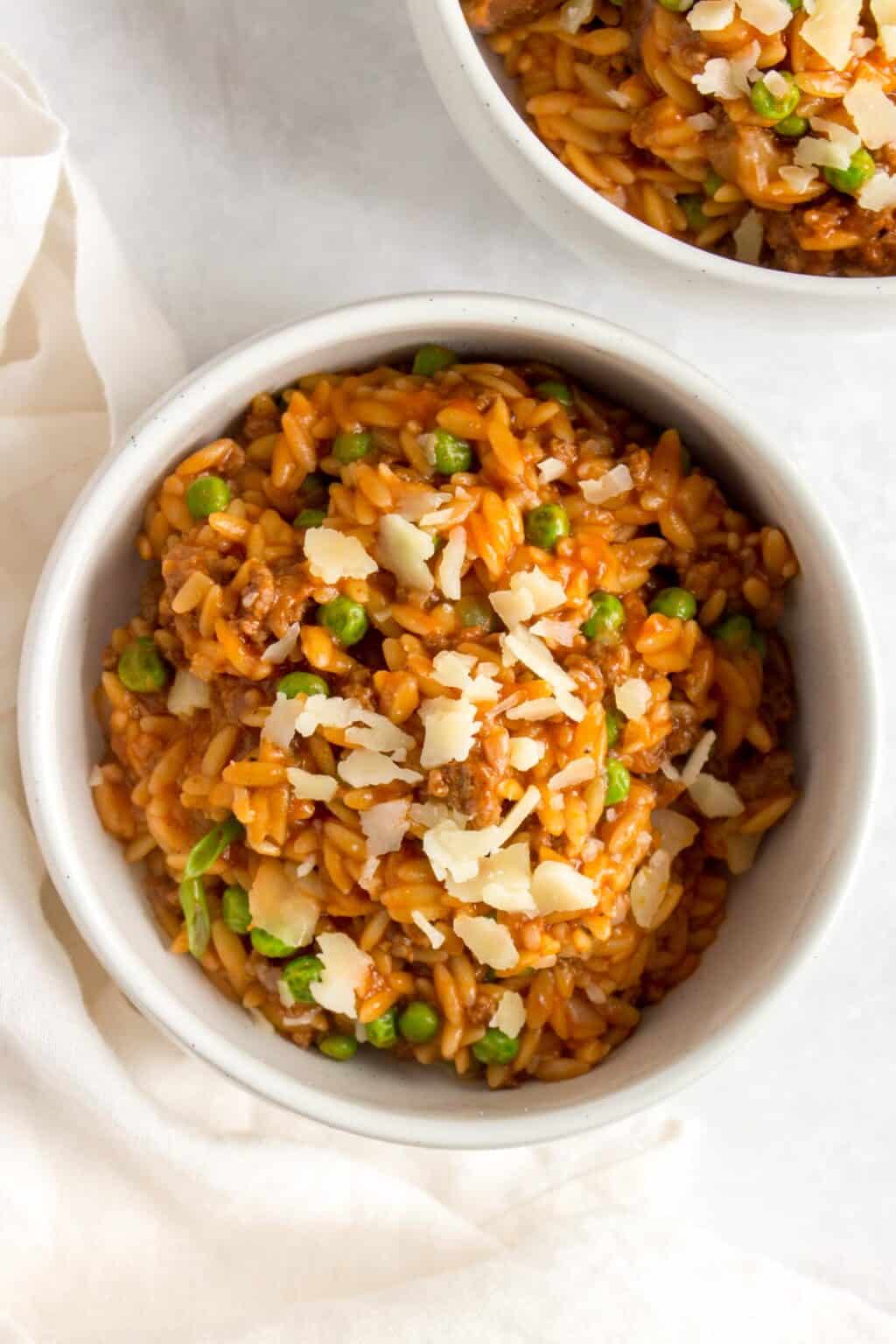 One Pot Orzo Bolognese Carmy Easy Healthyish Recipes