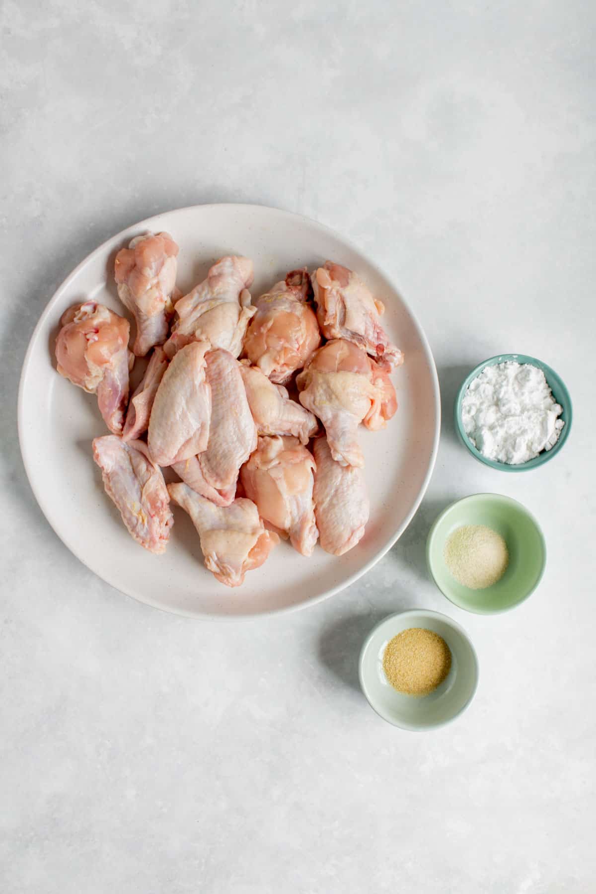 Ingredients needed for air fryer chicken.