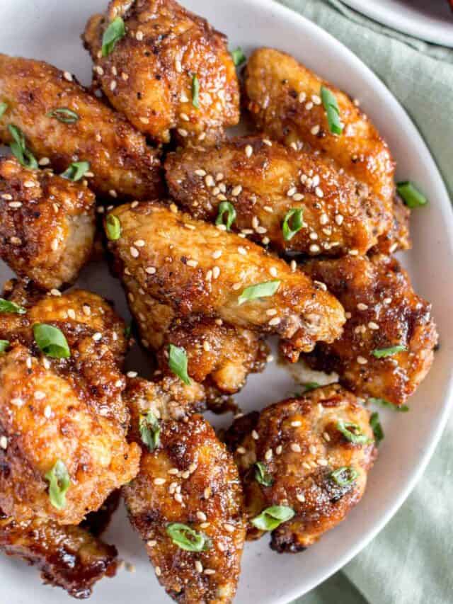 Korean Air Fryer Chicken Wings Story - Carmy - Easy Healthy-ish Recipes