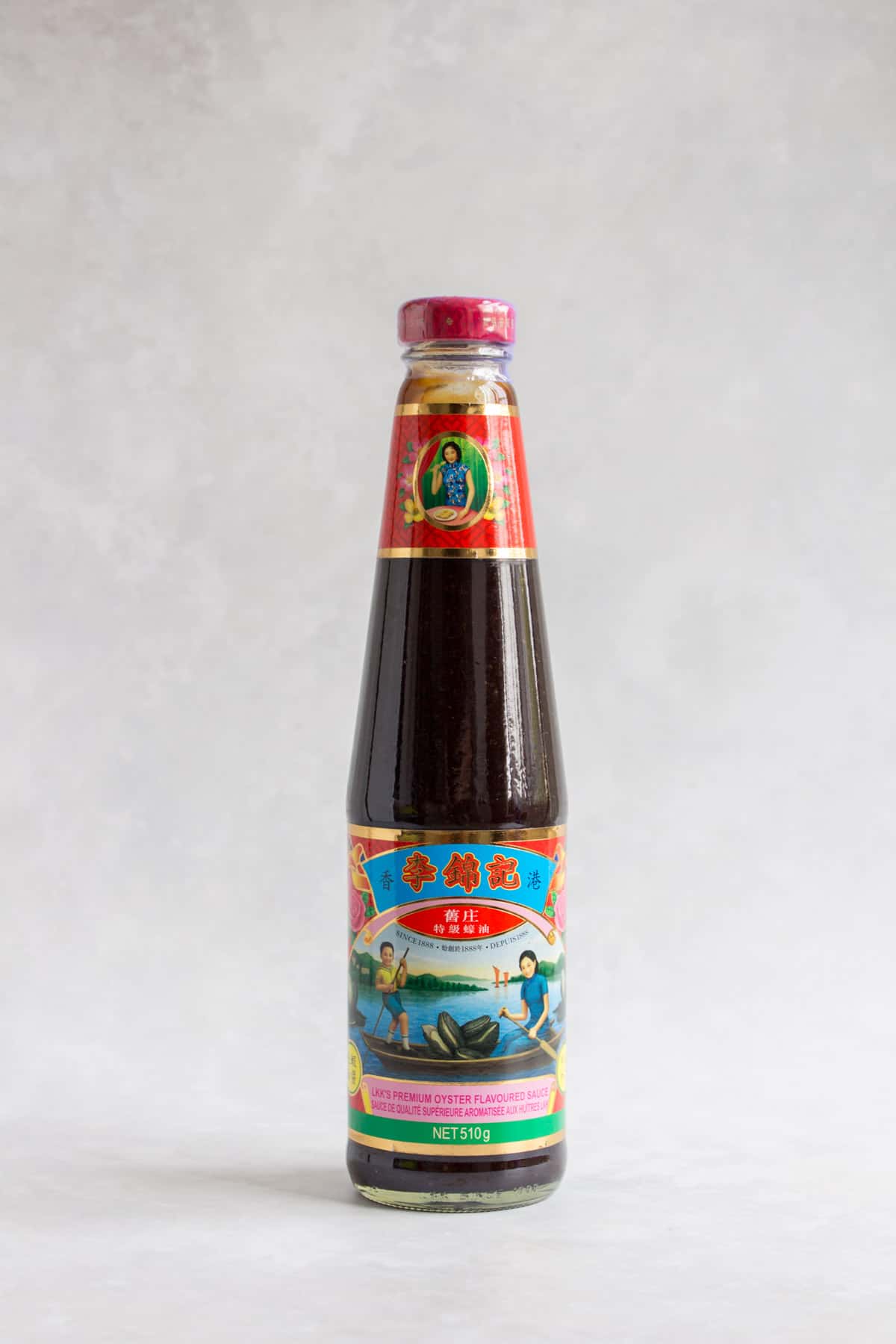 Bottle of premium oyster sauce. 