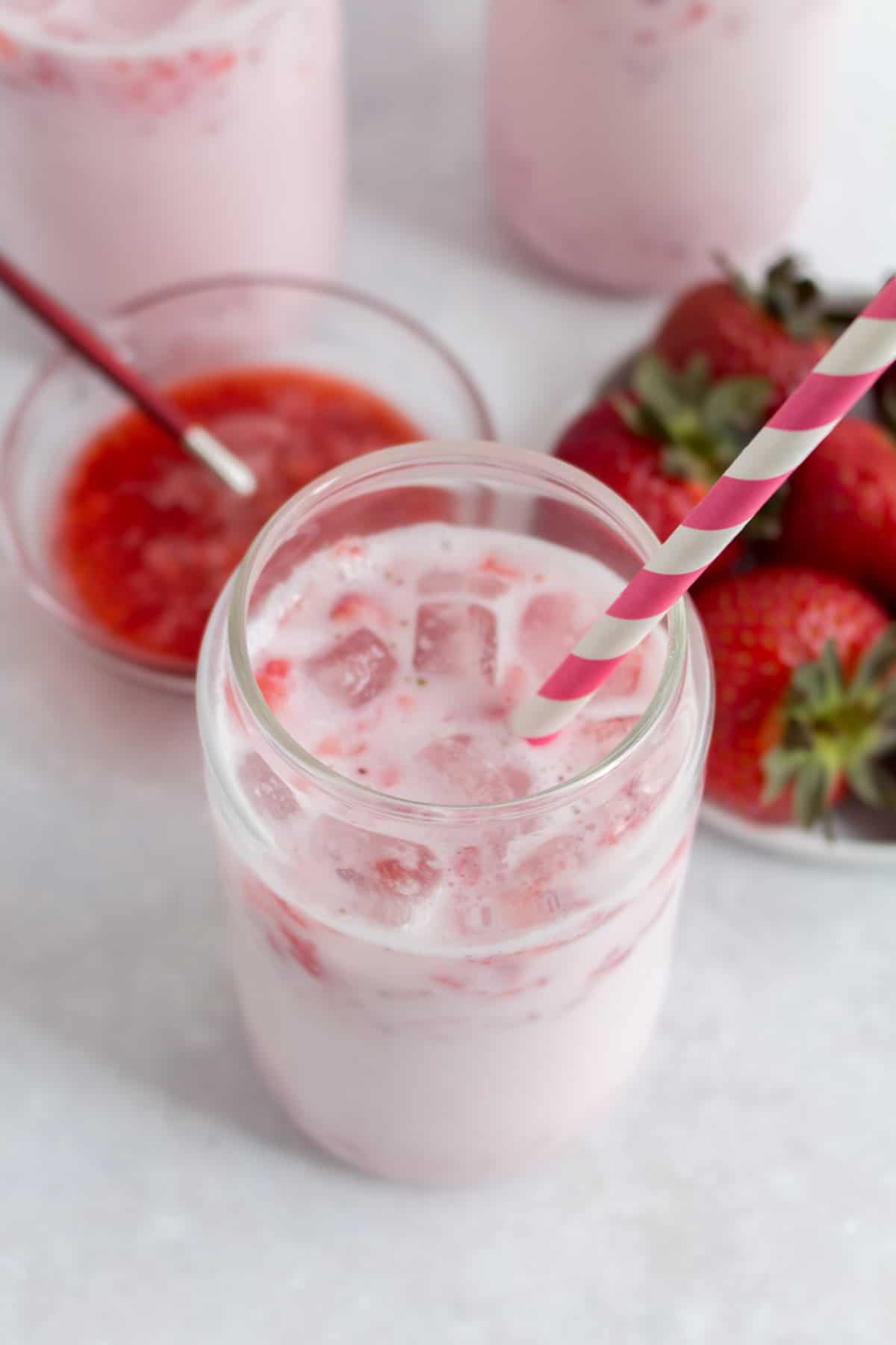 Strawberry milk.