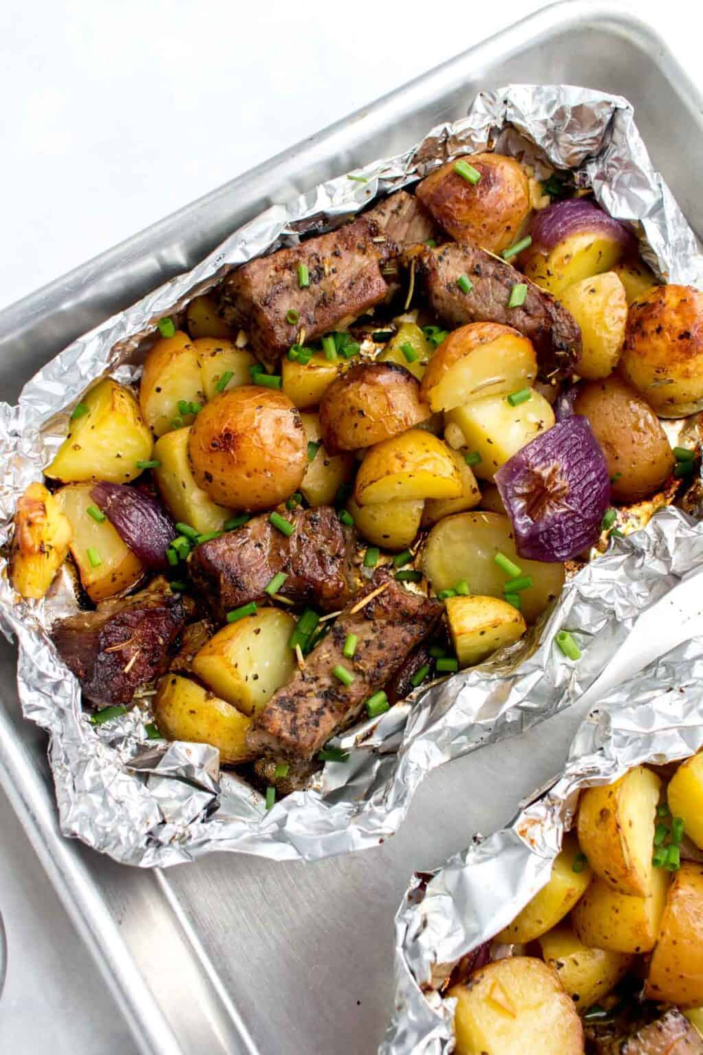 Steak and Potatoes in a Foil Pack - Carmy - Easy Healthy-ish Recipes