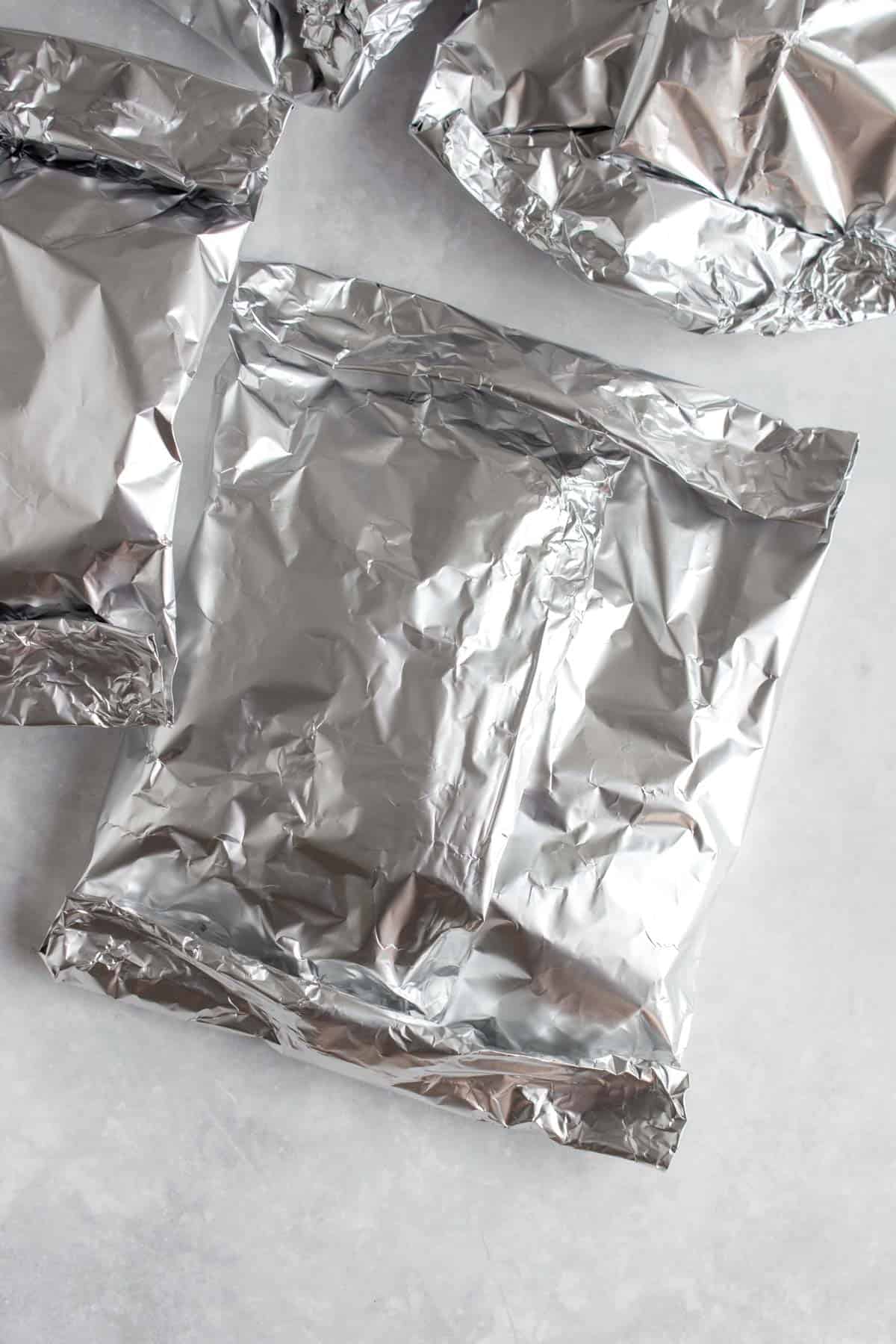 Foil packet potatoes.