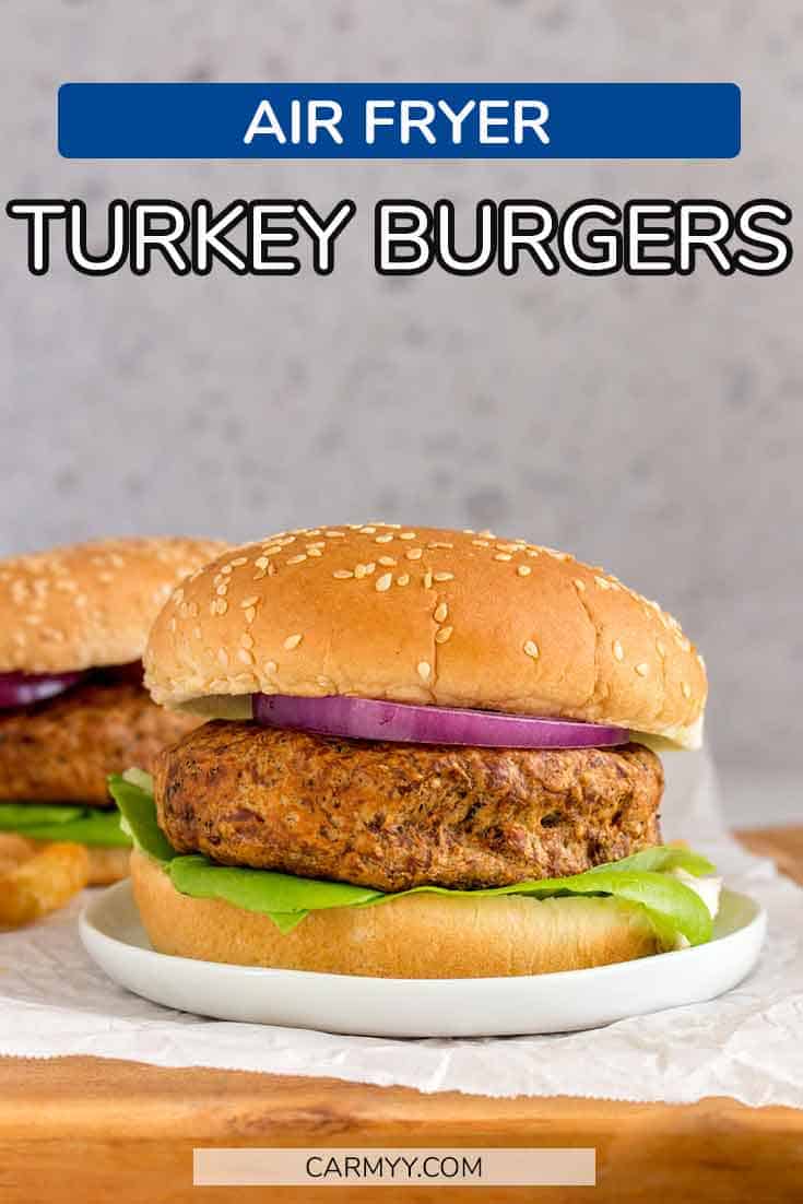 Air Fryer Frozen Turkey Burger (Homemade or Store Bought)