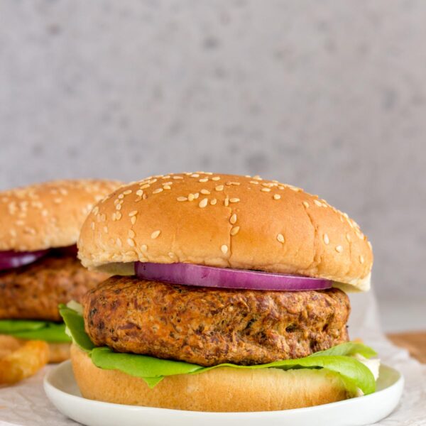 Air Fryer Frozen Turkey Burger (Homemade or Store Bought)