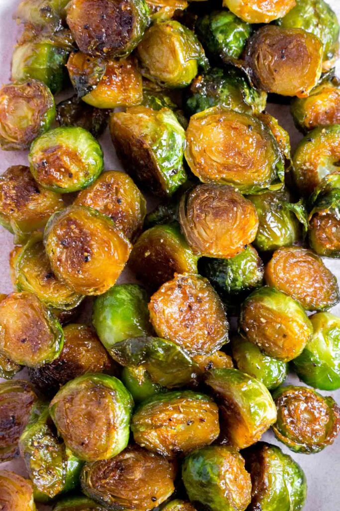 Honey Sriracha Brussels Sprouts Easy Side Dish (Meal Prep Friendly)
