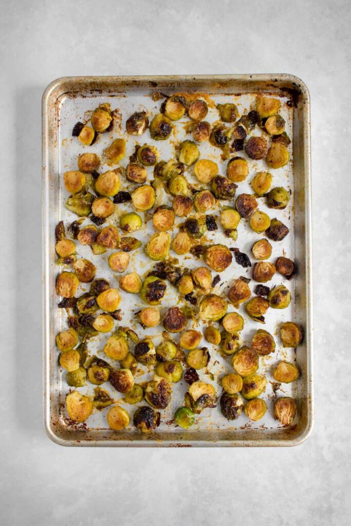 Maple mustard brussels sprouts.