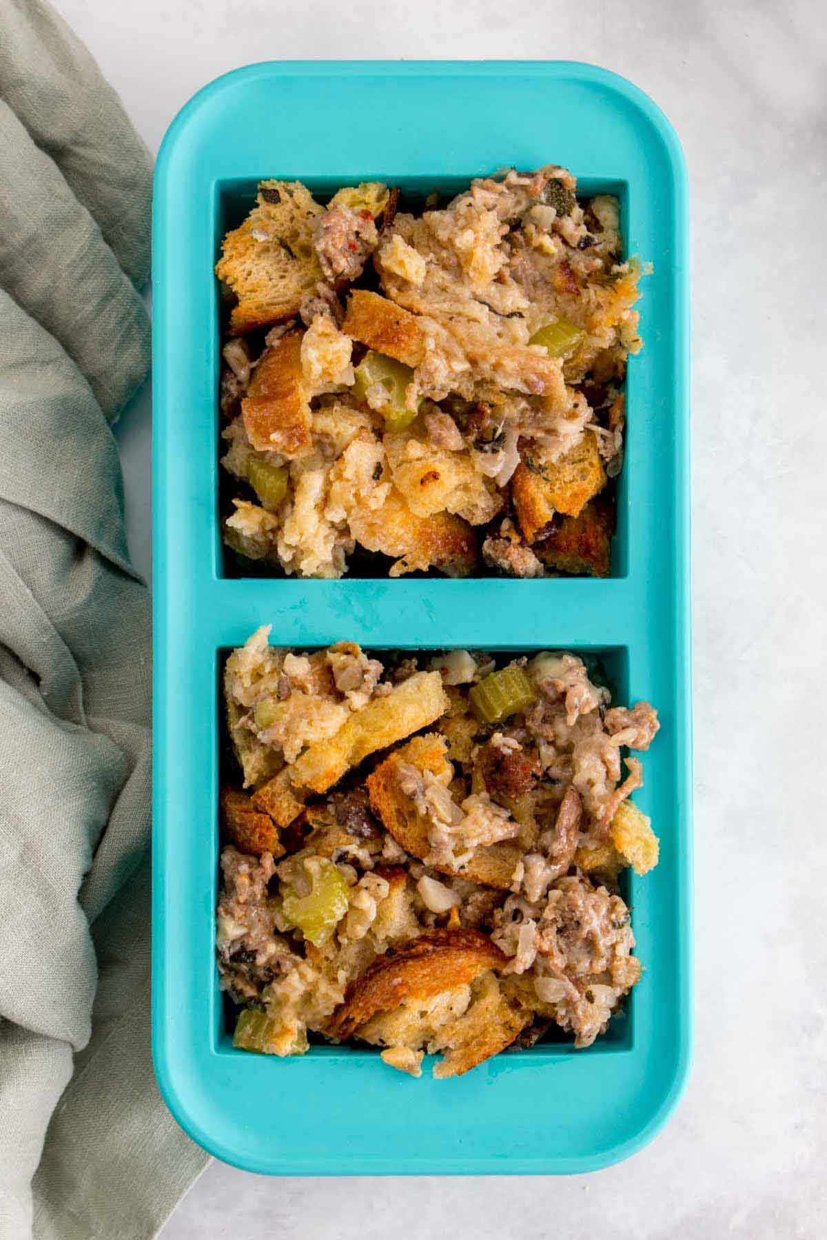 Souper cube with stuffing.