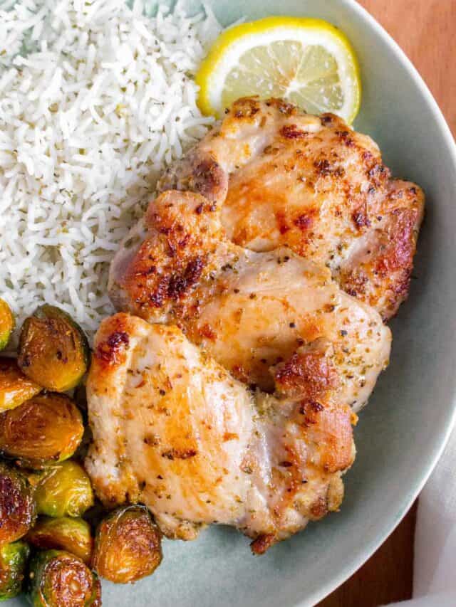 Greek Chicken Thighs Story Carmy Easy Healthyish Recipes
