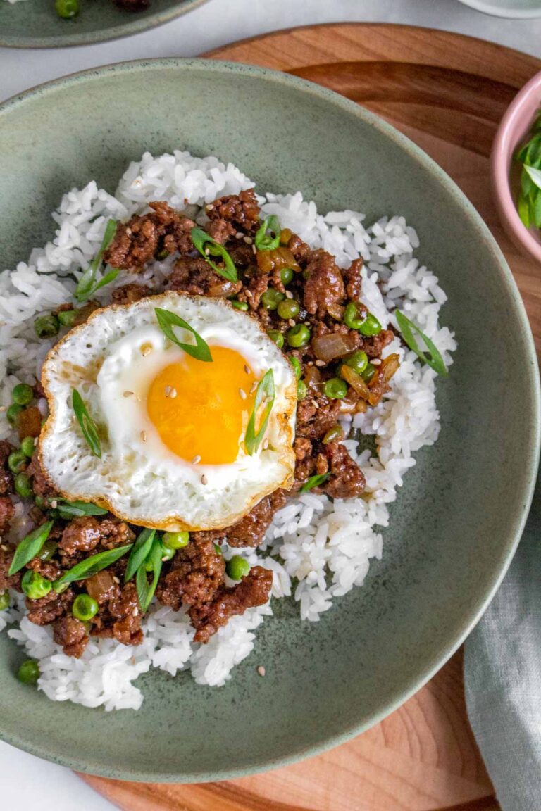 Ground Beef and Eggs Bowl - Carmy - Easy Healthy-ish Recipes