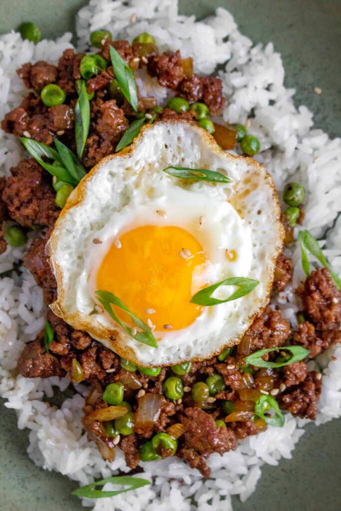 Ground Beef and Eggs Bowl - Carmy - Easy Healthy-ish Recipes