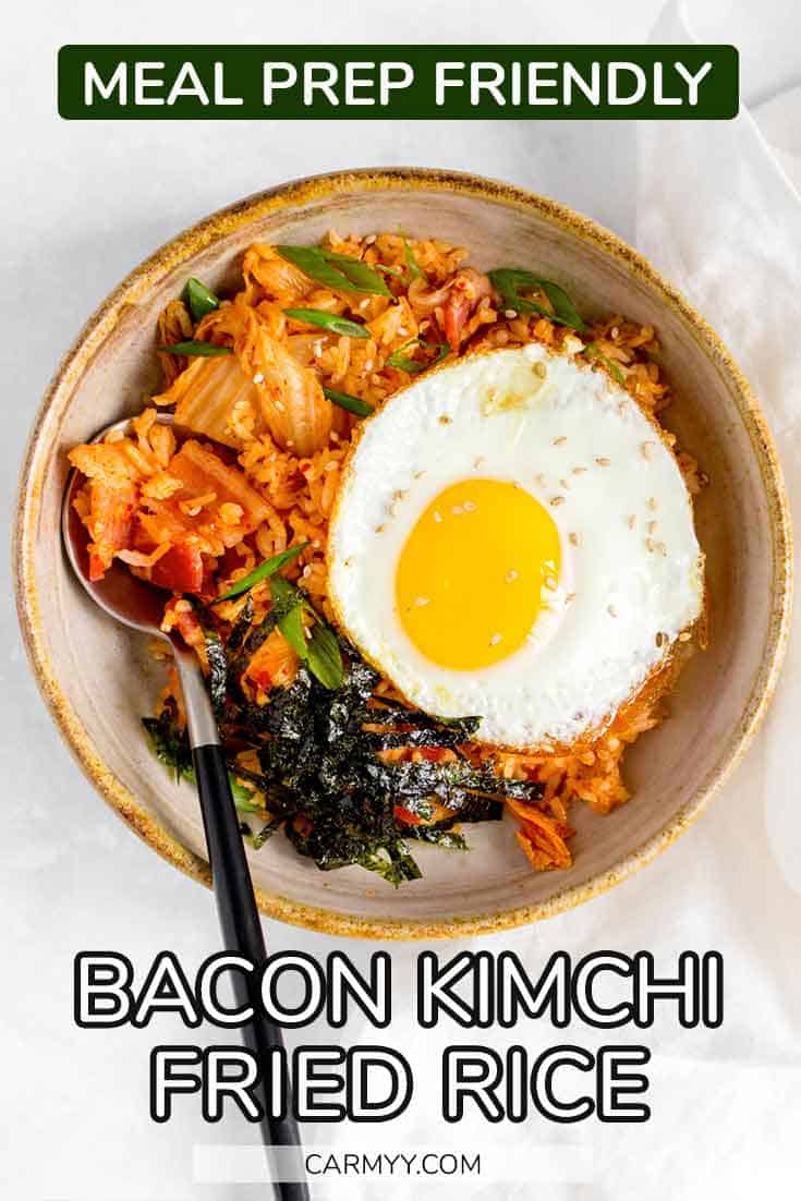Bacon Kimchi Fried Rice - Carmy - Easy Healthy-ish Recipes