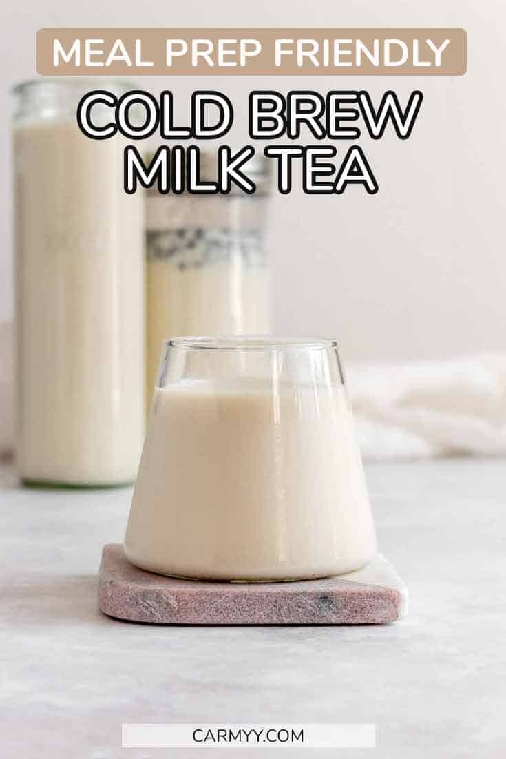 Cold Brew Milk Tea Cold Brew Tea with Milk Hojicha Milk