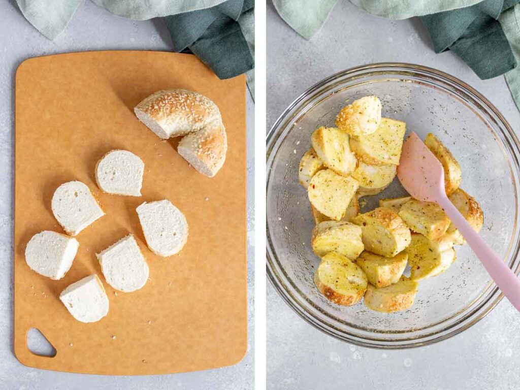 Air Fryer Bagel Chips Carmy Easy Healthyish Recipes