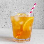 A glass of earl grey iced tea.