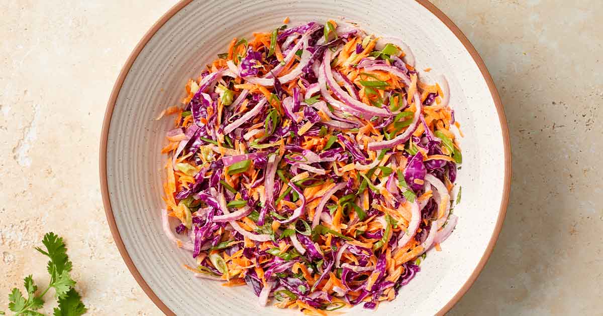 Purple Cabbage Citrus Coleslaw - Self Proclaimed Foodie