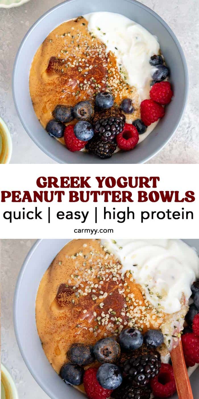 Greek Yogurt Peanut Butter Bowls Carmy Easy Healthyish Recipes
