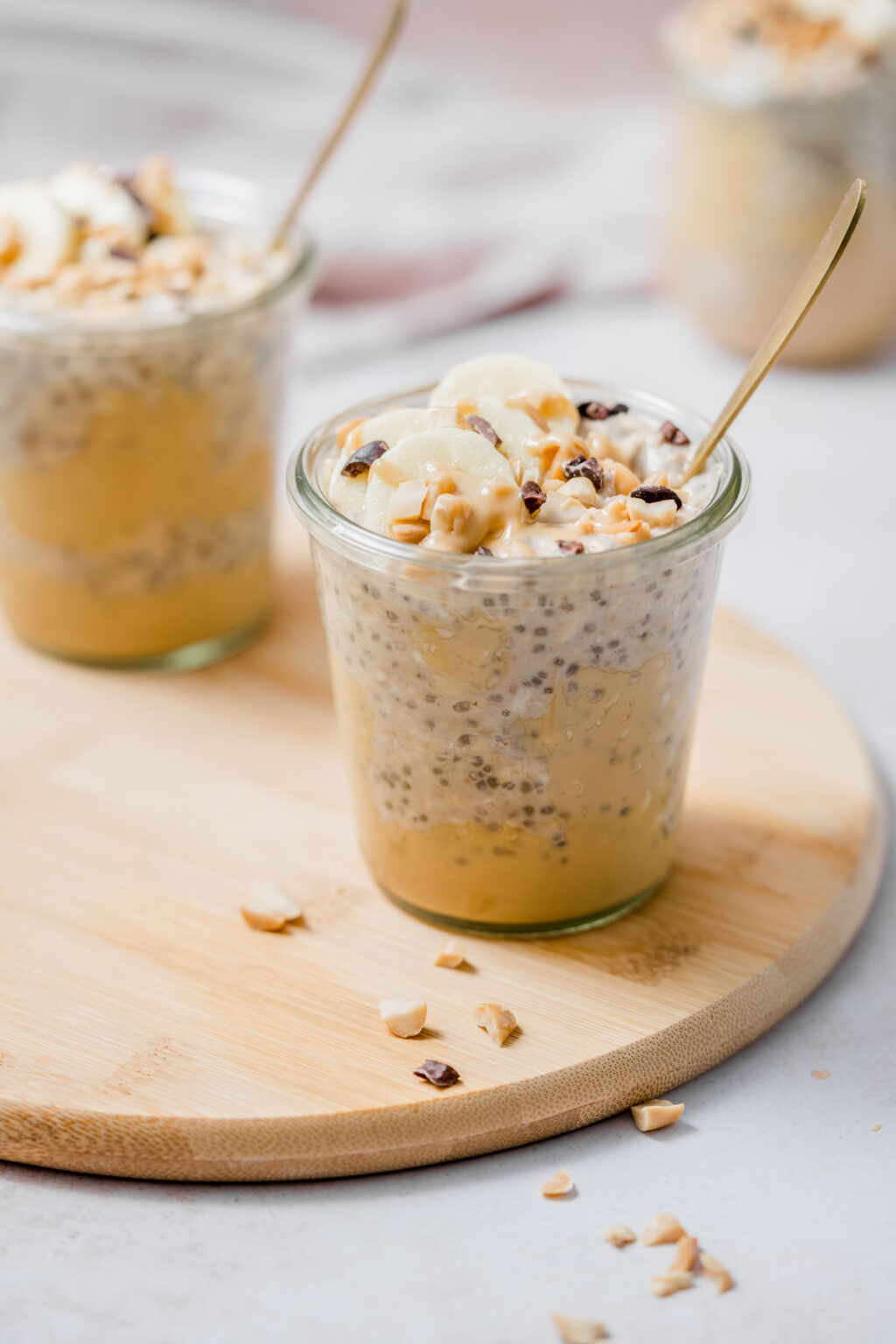 Peanut Butter Banana Overnight Oats - Carmy - Easy Healthy-ish Recipes