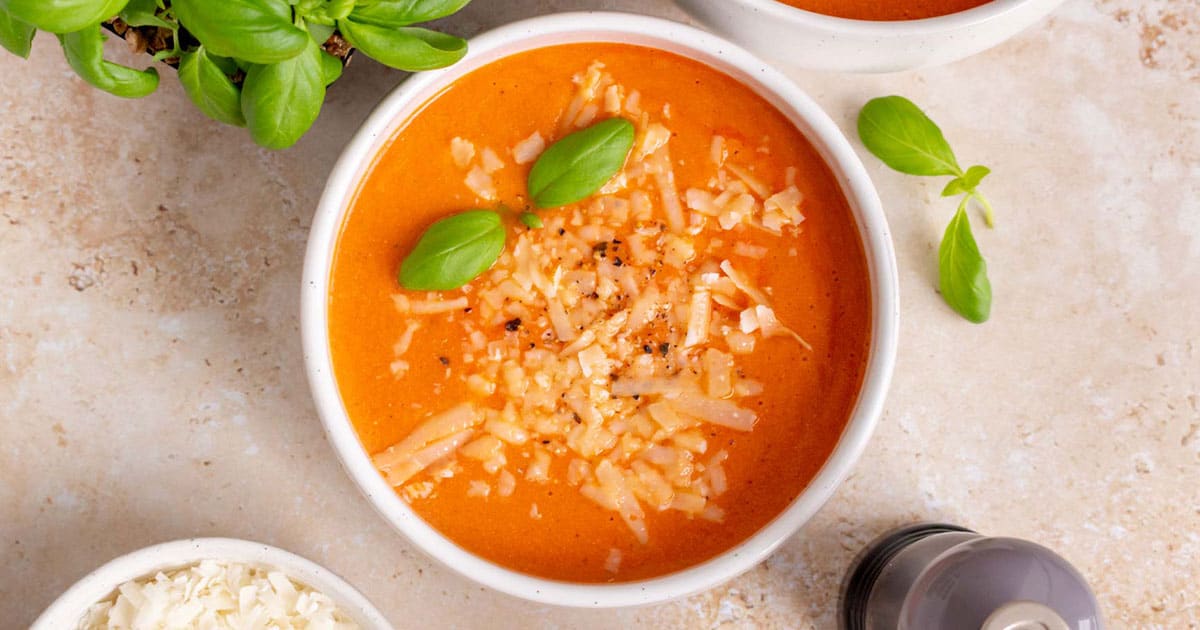 High Protein Tomato Soup Carmy Easy Healthy ish Recipes