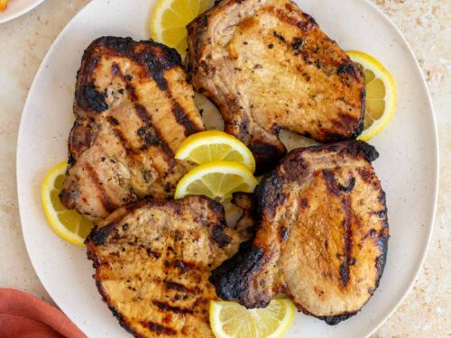 Grilled Pork Chops with Italian Dressing