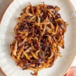 A plate of caramelized onions.