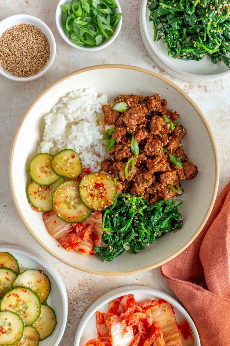 Gochujang Ground Beef Bowls Easy Dinner Recipe